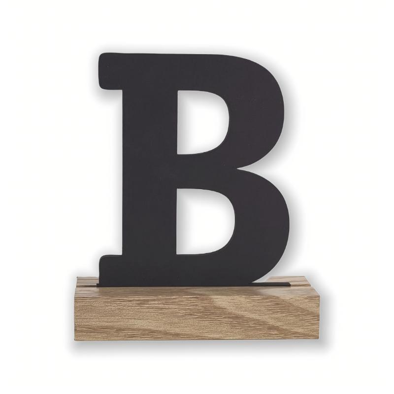 Rustic Artificial Wood Alphabet Letter Vintage Style Desktop Decor for Home Birthday Christmas Wedding Party Supplies