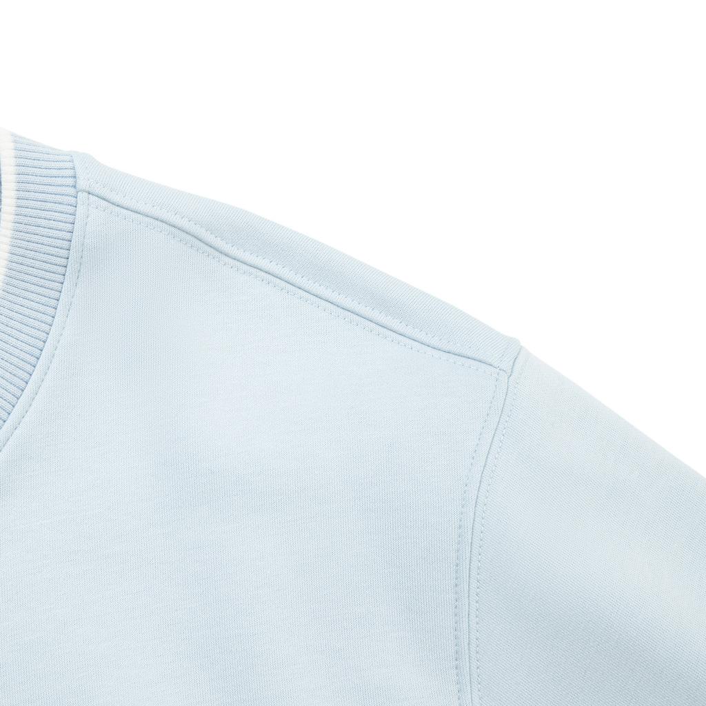 Li Ning Sports Lifestyle Series Fleece Warm Losvallende Crew Neck Geborduurde Letter Lange Mouw Sweatshirt Dames sweatshirt AWDV998-3