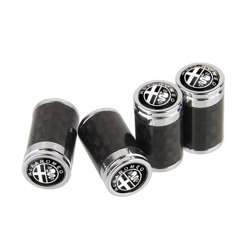Car Wheel Tyre Stem Air Valve Caps Cover for Alfa Romeo 159 Mito 156 Giulia 147 GT Giulietta Stelvio 155 Tonale Brera Spider 166 HG7