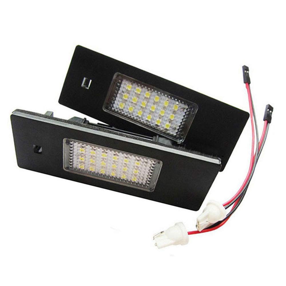 Luz LED de Matrícula Luz de Matrícula 1 Par Coche Luz LED de Matrícula para