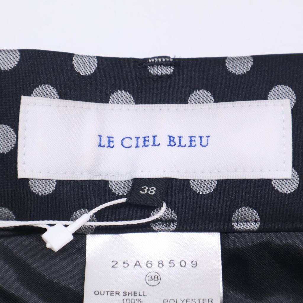 LE CIEL BLEU 23AW Black Dot Belted Wide Pants Bottoms 38 blackUsed