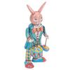 Rabbit Clockwork Toy Retro Metal Swinging Drumming Rabbit Wind Up Toys for Gift Collection Decoration