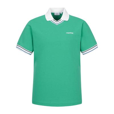 MARTINE GOLF V Neck Polo Shirts_Green (Men)