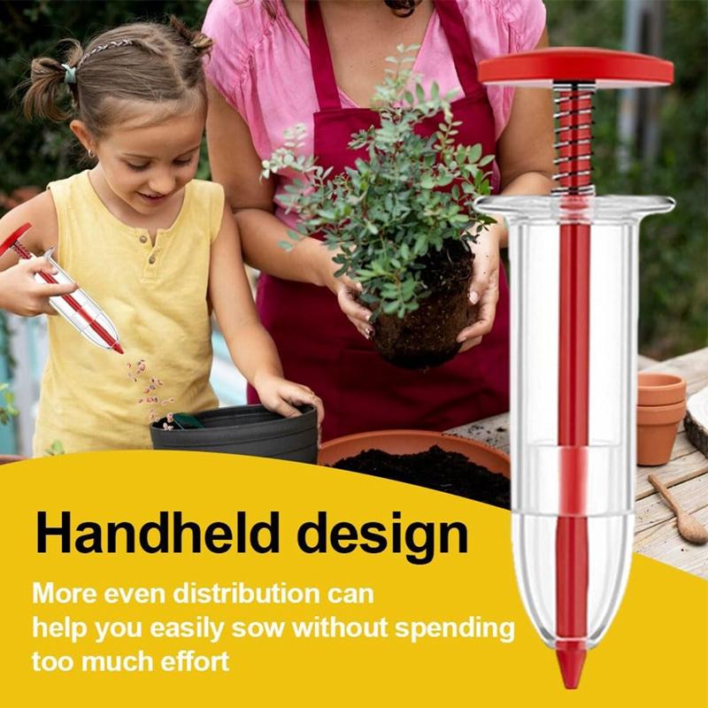 Mini Seeder Manual Seeder Small Seeder Adjustable Multi-functional Gardening Seed Planter Handheld Flower and Plant Sowing