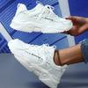 Fashion Women Platform Shoes Mesh Casual Walking Shoes Trendy Retro Chunky Sneakers Thick Sole Dad Shoes Korean Style