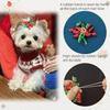 20pcs Curly Christmas Dog Bows Dogs Christmas Hair Bows with Rubber Bands Puppy Grooming Bows for Small Dogs Cats (A#)