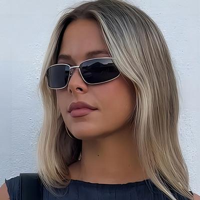 Винтажные Солнцезащитные Очки Женские Стильные Градиентные Линзы Уличные Очки Модный Дизайн Роскошного Бренда Металлическая Оправа Очки Uv400