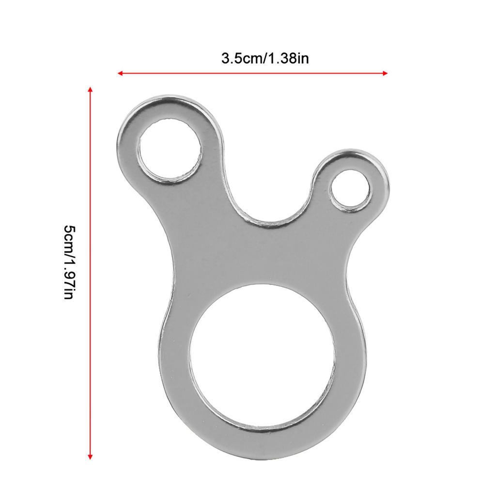 10pcs  3‑Hole Camping Awning Tent Guy Line Runner Guyline Cord Rope Tensioners