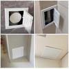 Removable Access Panel Cover For 120x120mm Opening Featuring Detachable Door And Side Mechanism Perfect For Electrical And Plumbing Maintenance