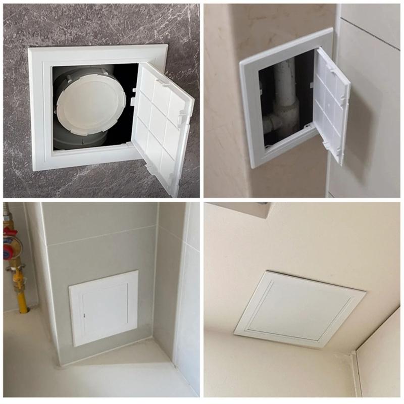 Removable Access Panel Cover For 120x120mm Opening Featuring Detachable Door And Side Mechanism Perfect For Electrical And Plumbing Maintenance
