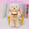 Plush Rabbit Doll With Holding A Cake Design For Kids Gift And Collection