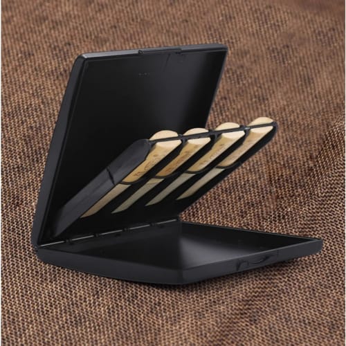 Saxophone Reed Case, Clarinet Reed Holder Storage Case with 8 Reed Slots, Reed Organizer, Waterproof Slim Storage (Reeds Not Included)