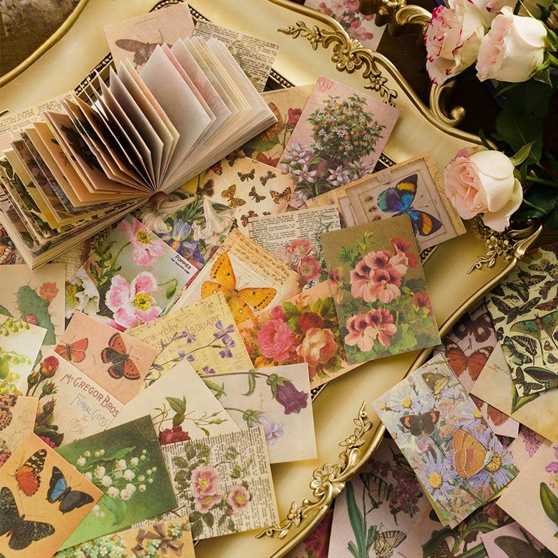 100pcs/1 lotThis memory collection series of retro collage Terra DIY decorations base paper