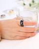 Croissant Rings for Women Braided Twisted Signet Stainless Steel Chunky Dome Ring Stacking Band Jewelry Anillos Joyas De Mujer
