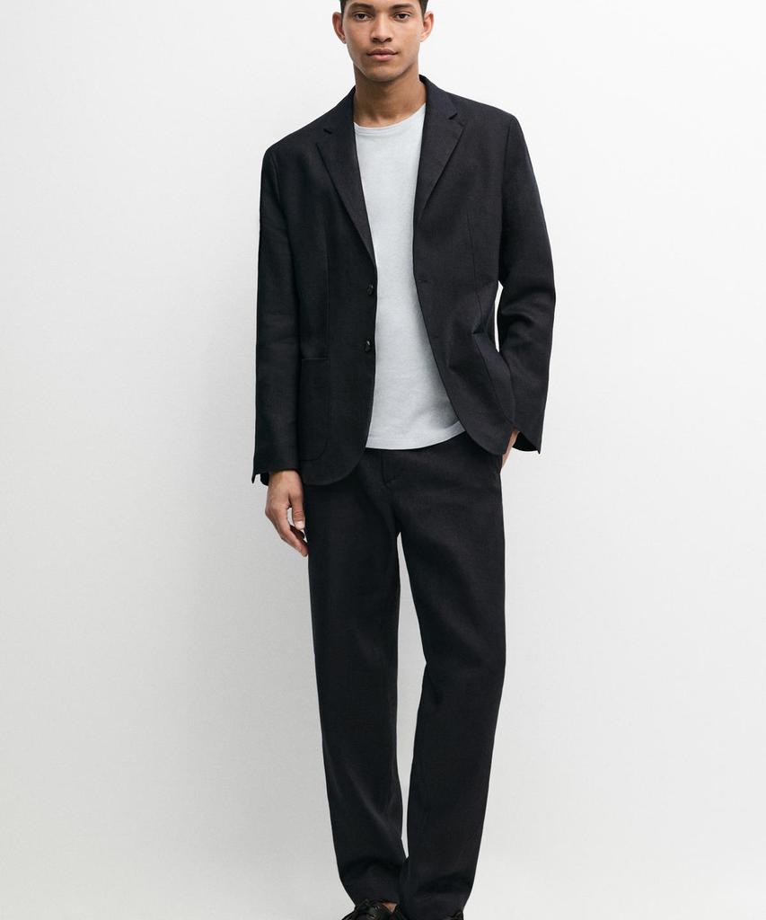 Masimodutti Linen Suit Pants