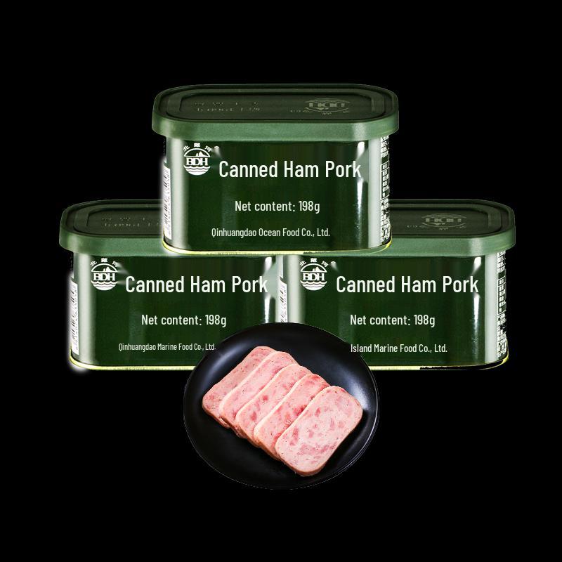 Beidaihe (BDH) Premium Ham & Pork Canned Meat (3-Pack)