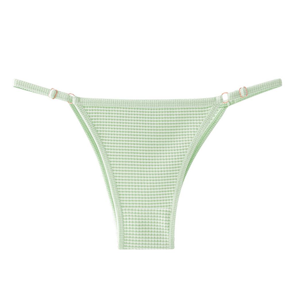 Women Mesh Sheer Panties Adjustable Strap Low Waist Breathable Seamless Underwear Lingerie Briefs