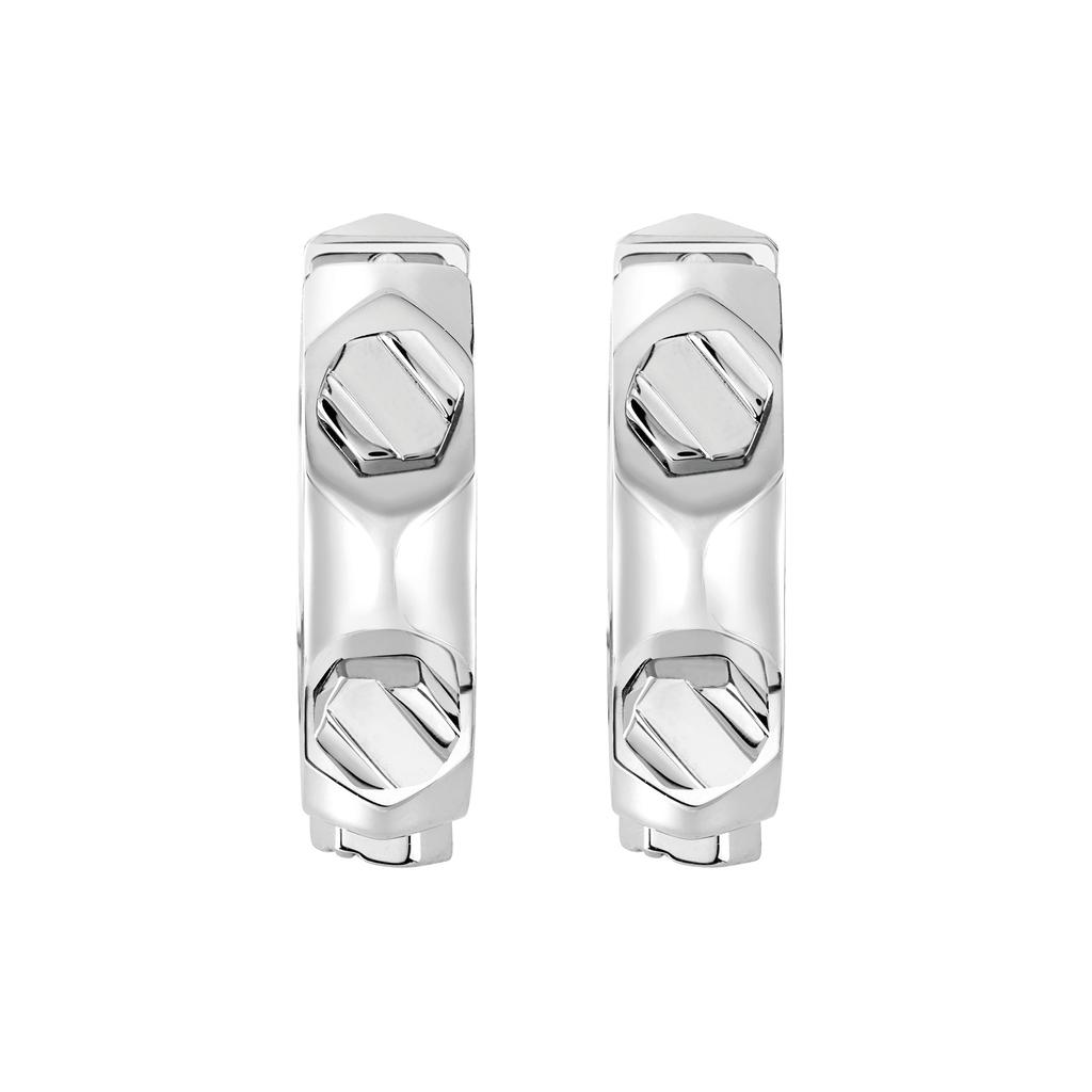 PLEIN Accessories Earrings Philipp Plein Jewelry PLEIN CUFF Plain Cuff PJ1EA21EU PLEIN CUFF stainless steel earrings Silver Stainless steel [PHILIPP