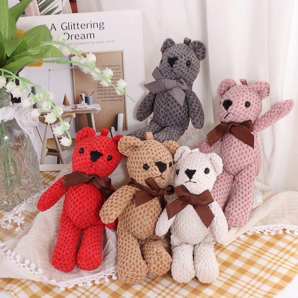 Party Decor Toy Decorations Key Pendant Soft Toys Bear Stuffed Toys Bear Plush Toy Stuffed Animals