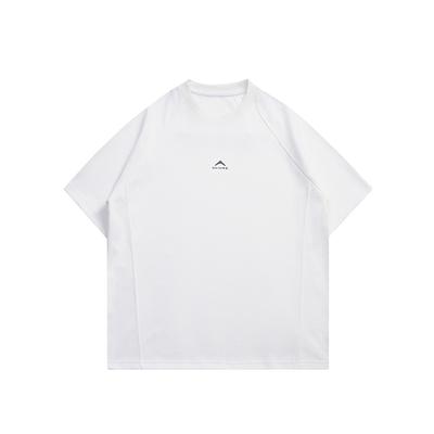 2025 New Mens T-shirts White Vintage Patchwork Printed Tops Tees Summer Fashion Loose Casual O-neck Short Sleeve T Shirts Male