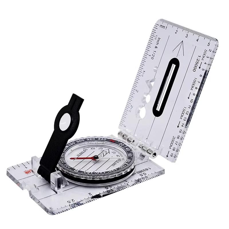 Diren Outdoor Foldable Orienteering Compass with Map Ruler