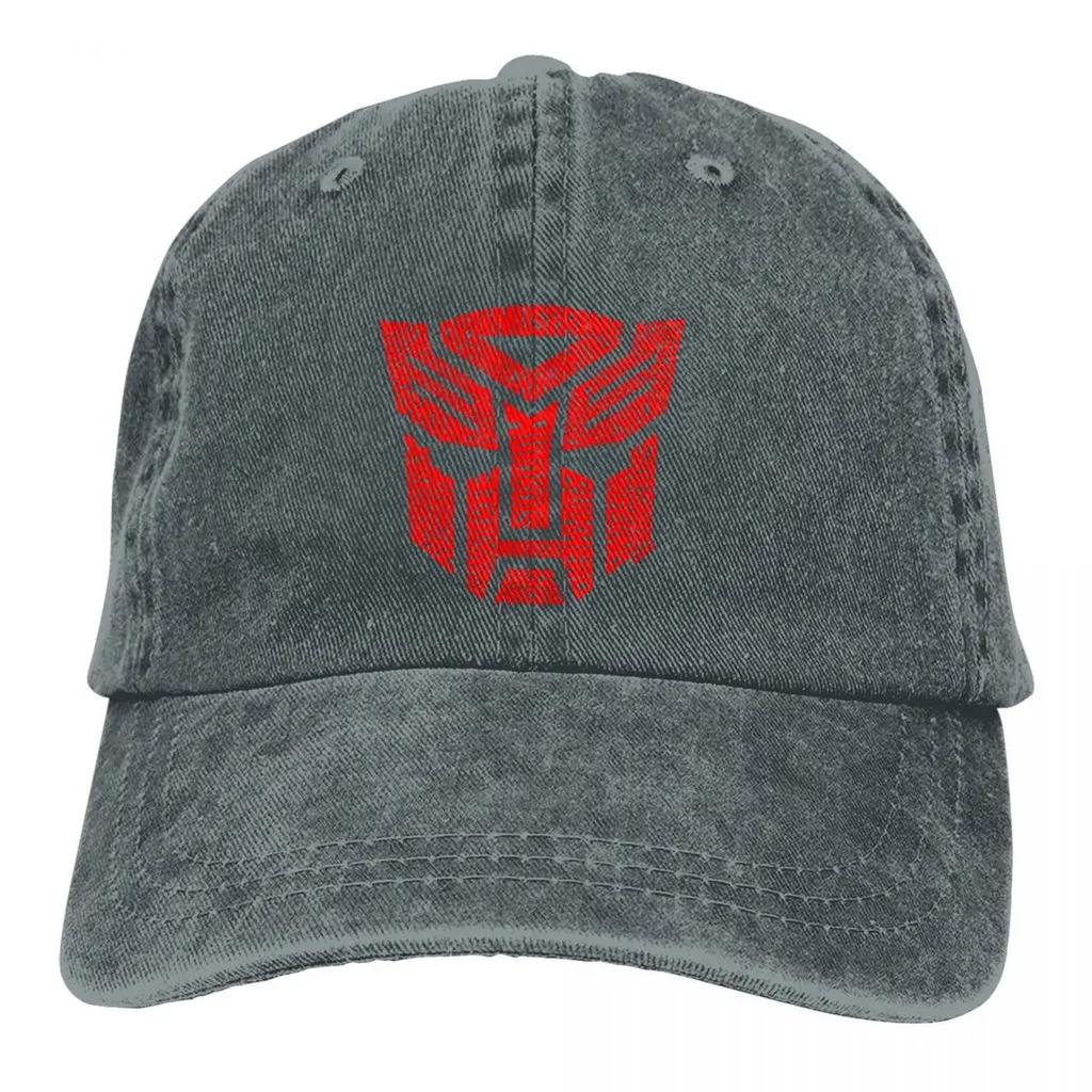 Summer Cap Sun Visor Autobots Red Hip Hop Caps Transformer Science Fiction Action Cowboy Hat Peaked Trucker Dad Hats