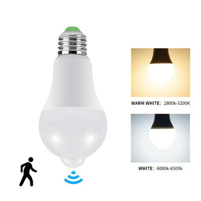 PIR Motion Sensor LED Bulb E27 12W 110 220V Motion Activated ON/OFF Smart Night Lamp For Home Hallway Corridor Security Lighting