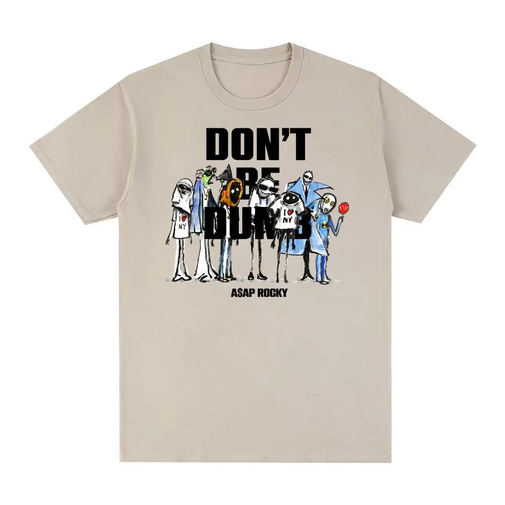 2026 New Album DONT BE DUMB Tshirt American Rapper American Rapper Graphic Printing Hip Hop 100Cotton Teeshirt High Quality