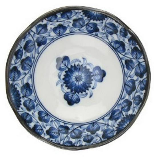 Mino Ware Japanese Ceramic Deep Sushi and Dumpling Plate