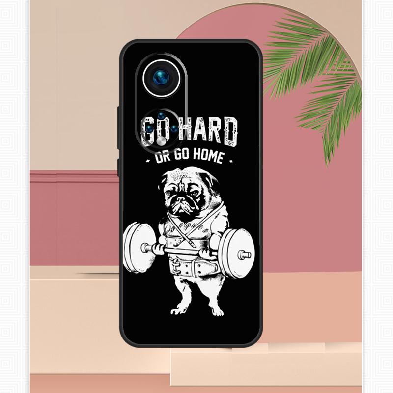 

Funny Pug Lift Gym Case For Honor Magic 7 Lite 5 6 8 Pro Honor 400 200 X9c X9b X9a X8b X8a X8c 50 70 90 Cover Honor 90