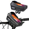 1L Bike Phone Handlebar Bag Waterproof Sun Visor Bike Frame Bag Support Touch Screen Bike Top Tube Bag EVA Road Bike Accessories