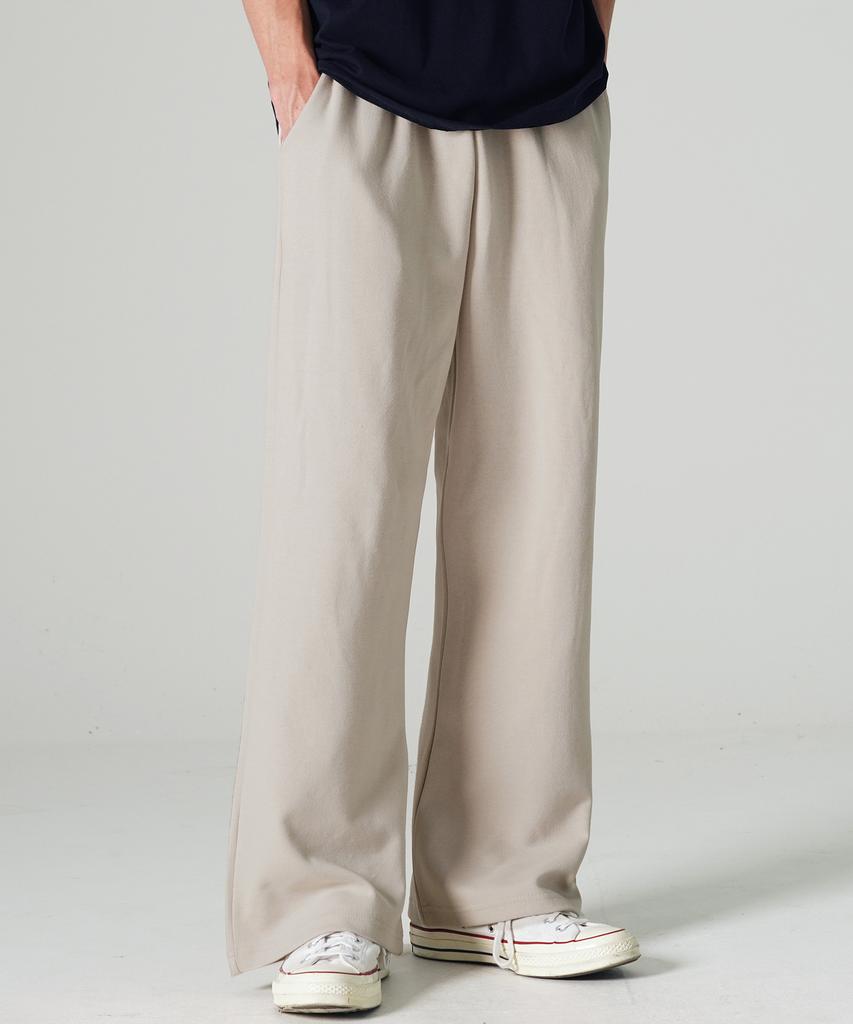 JEMUT Airy Flare Sweatpants Cream Grey Julp2626
