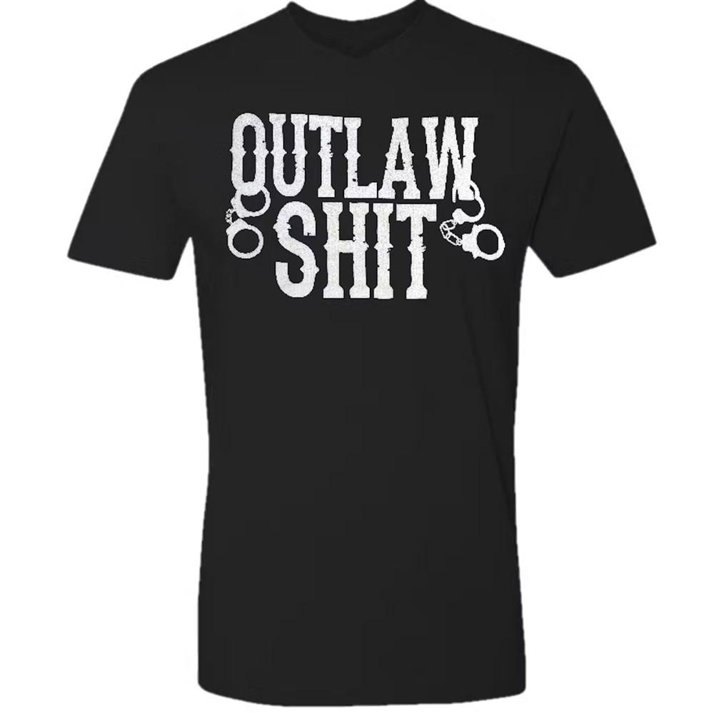 Struggle Jennings Black Outlaw T-shirt S-5Xl Unisex T-Shirt M