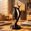 Resin Hanging Bat Branch Statue 3D Printed Gothic Tabletop Decor Sculpture  Office Decor