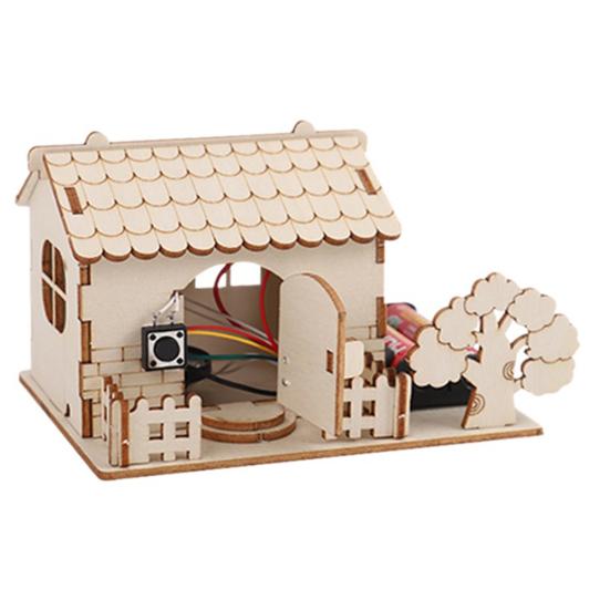 DIY Doorbell STEM Kit Wooden Circuit Science Project for Kids No-Solder Electronics Learning