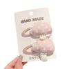 Korean Style Sweet Hair Accessories for Girls - Non-Damaging Hair Ties & BB Clips with Fabric Side Clips