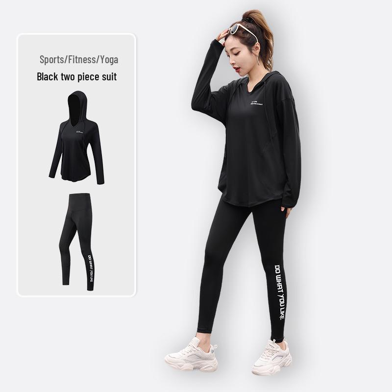 2025 Plus Size Yoga & Fitness Set: Outdoor Running Sportswear for Girls, Slimming Loose Fit