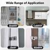 Buckle Burglarproof Cupboard Zinc Alloy Drawer Cabinet Door Lock Keyed Hasp Lock