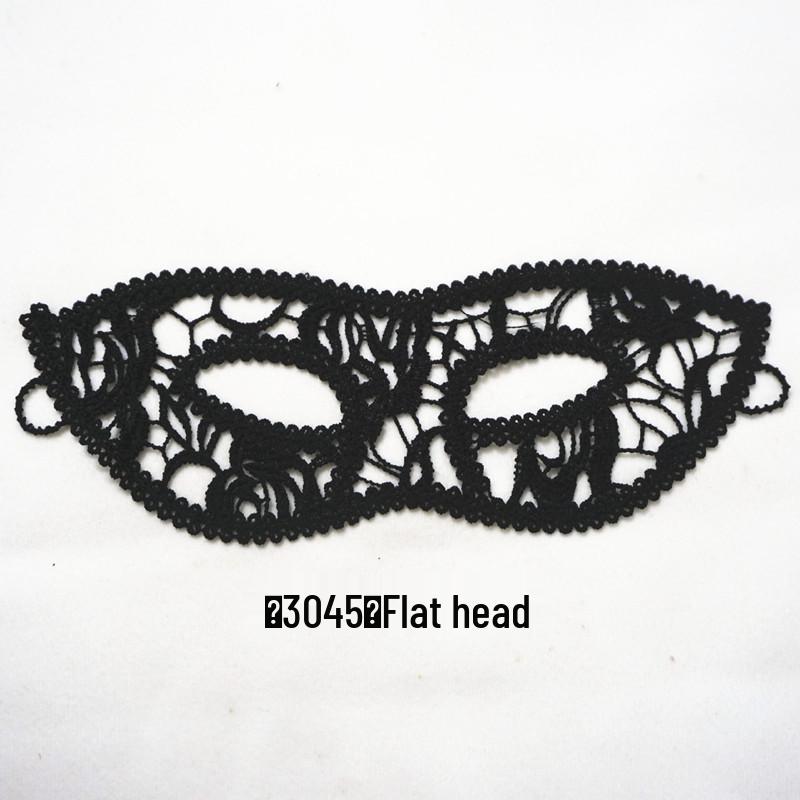 Schwarze Spitzen-Königinnen-Augenmaske für Halloween- und Weihnachtsfeier