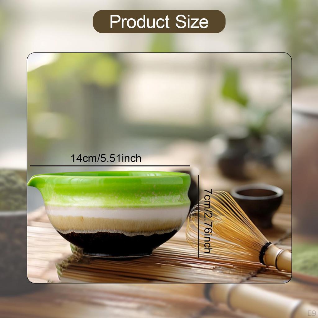Ceramic Matcha Bowl Ceremony Chawan 450ml Japanese Traditional Porcelain Mixing with
