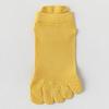 Spring/Summer Anti-Pilling Ultra-Thin Five-Toe Socks, Unisex, Short Tube, Pure Combed Cotton, Mesh Design