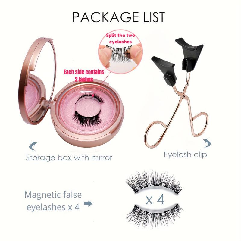 2026 Magnetic 3D Eyelash Set with Mirror