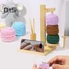 Wooden Yarn Spool Rack with Stable Base Smooth Edge Burr Free Versatile Yarn Ball Dispenser Stand Yarn Spool Rack