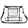 Sundries Bags Transparent Crossbody Bag Zipper Large Capacity Lunch Bag PVC Waterproof Travel Storage Bag Gym