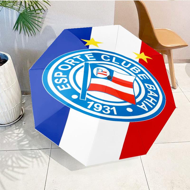 Ba-hia Sports Club Emblem Printed Automatic Umbrella, 8-Frame for Travel, camping, Casual Umbrella, Essential Gift for for family and friends