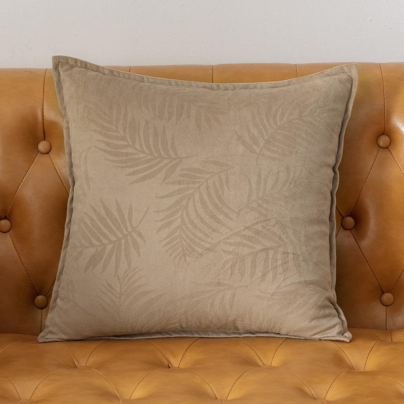 

Скандинавский стиль Ins Solid Modern Simple Cushion Резной край Цветочный Гостиная Спальня Диван Весна Осень Нежный Удобный 44 44cm хаки