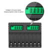 8 Slots Battery Charger AA/AAA Digital Display Rechargeable Batteries Charging Accessory Household Office Charge
