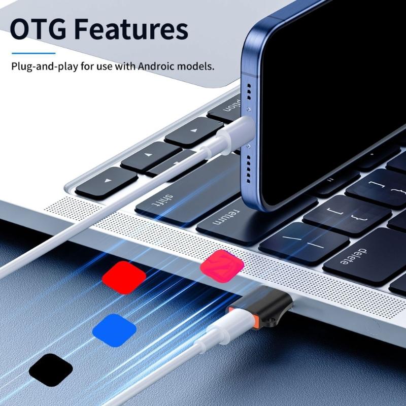 USB3.0 male To Type C Female Adapter Converter With Detachable Lanyard 10Gbps Highly speed Data Transfer Quick Charge3.0