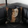 M-Michael Jackson Pop King Cushion Cover Pillow Case Anti-Dustmite Invisible Zipper Silky Plush Cushion