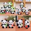 Panda Soft Plush Toy Keyring With Short Pile Fabric For Bag Ornament Collectible